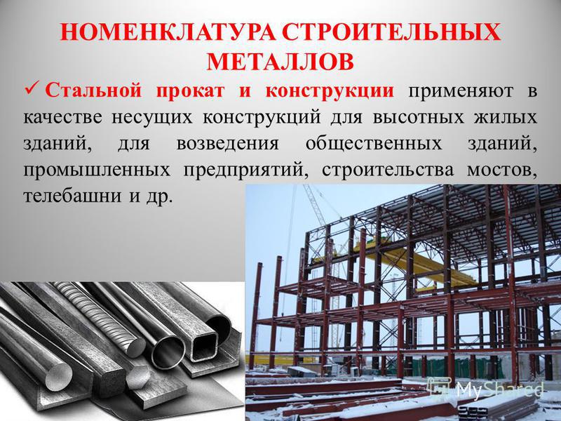 Использование проката. Металлические конструкционные материалы. Строительные металлические изделия. Материал для строительных конструкций металл. Металлические изделия и конструкции.